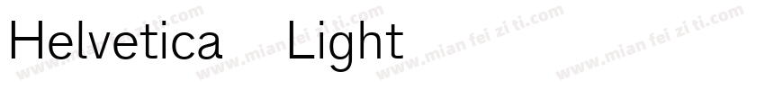 Helvetica 45 Light字体转换